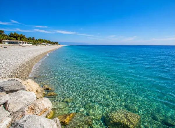 Spiaggia di Cariati Marina con ampio litorale e mare Ionio